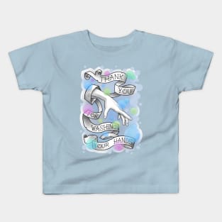 wash your hands, rainbow bubbles Kids T-Shirt